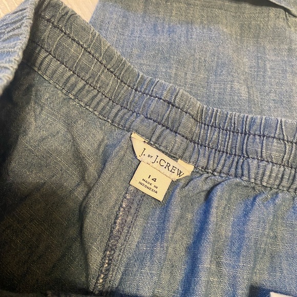 J By J Crew Chambray Pants Size 14 - Picture 5 of 5